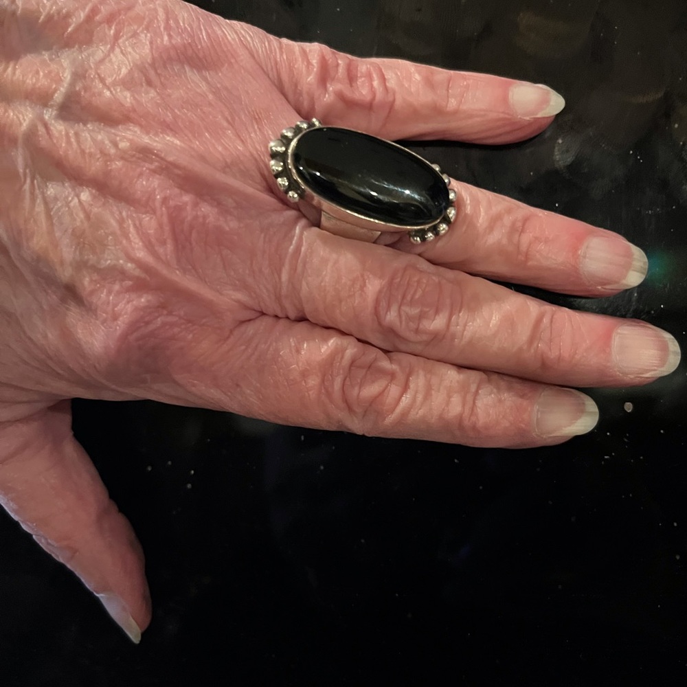 Black onyx ring - Picture 4 of 6